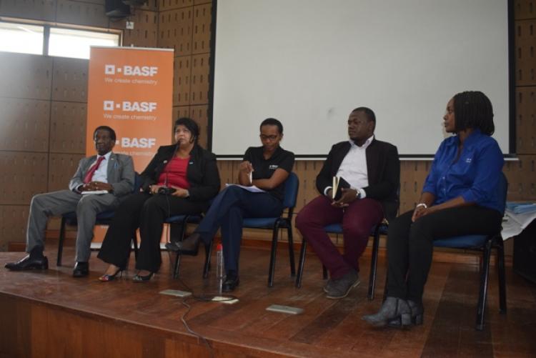 BASF Team and the Chairman, Department of Chemistry, UoN during the Panel discussion