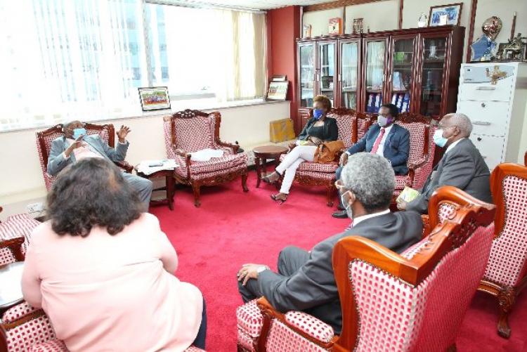 Meeting with the Council of Governors representaive Prof. Paul Chepkwony