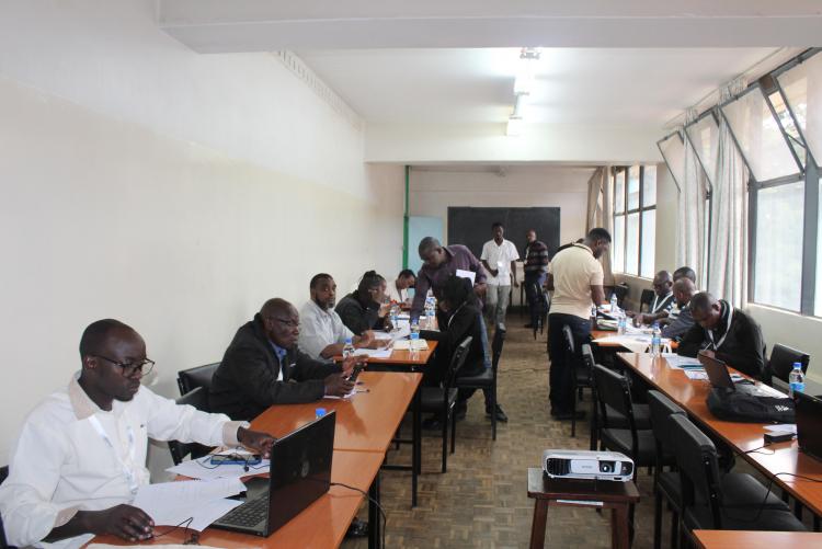 Participants during Day two of the training