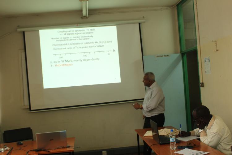 Prof. Abiy During Day two of the training