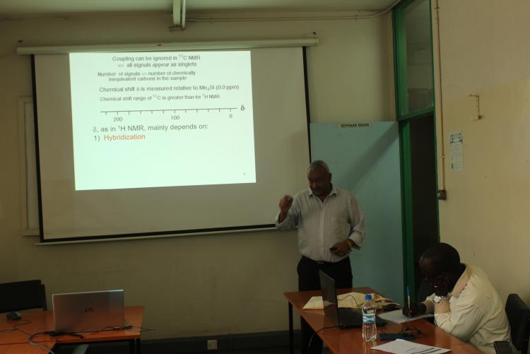 Prof. Abiy;s presentation during day two of the training