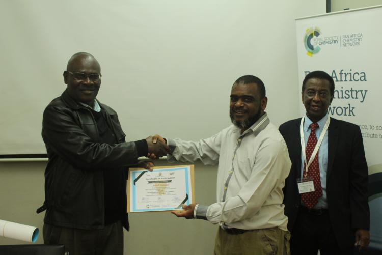 Award of certificate to the participant