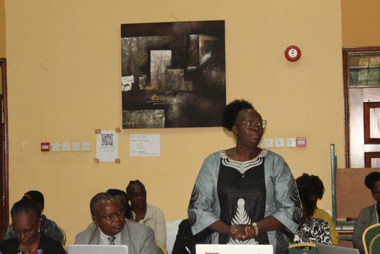 Ms. Mwanamaka during the workshop