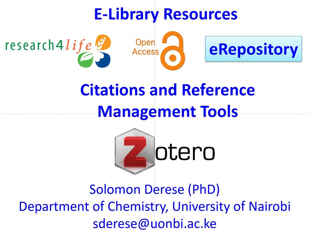 E-Library Resource & Reference Management Tools