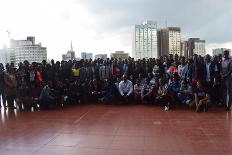 BASF open day group photo with the BASF team and University of Nairobi