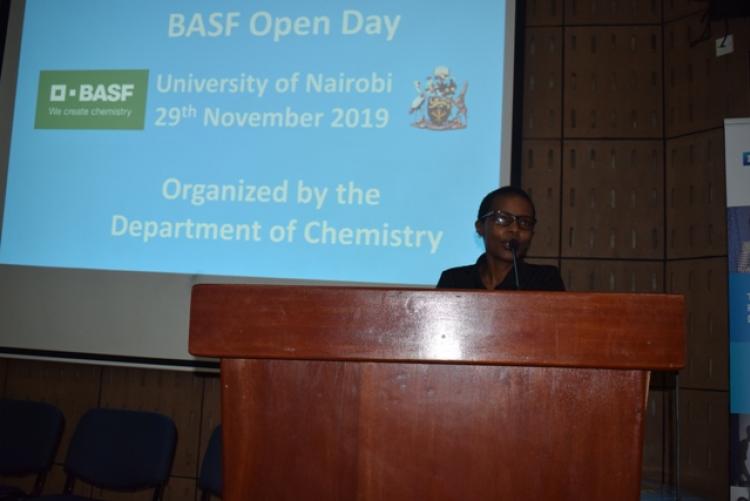 Mrs Susan Kambo, from BASF, Human Resource Business Partner Department