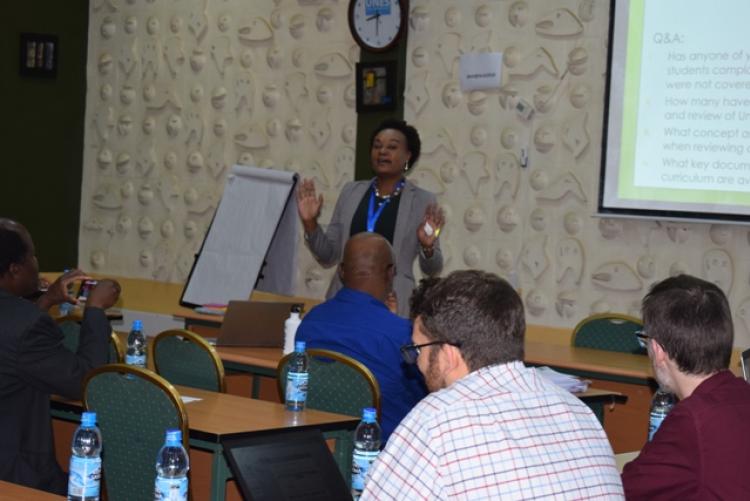 Dr. Kunyanga engaging participants