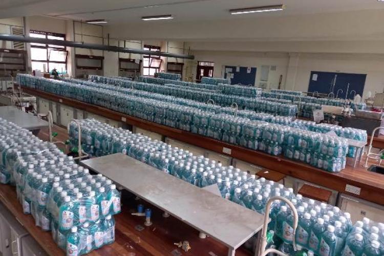 Liquid Handwash donated to the needy areas through council of Governors