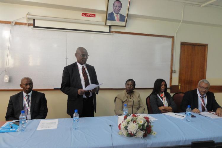 Dean, Faculty of Science & Technology,  Prof. Mulaa opening remarks