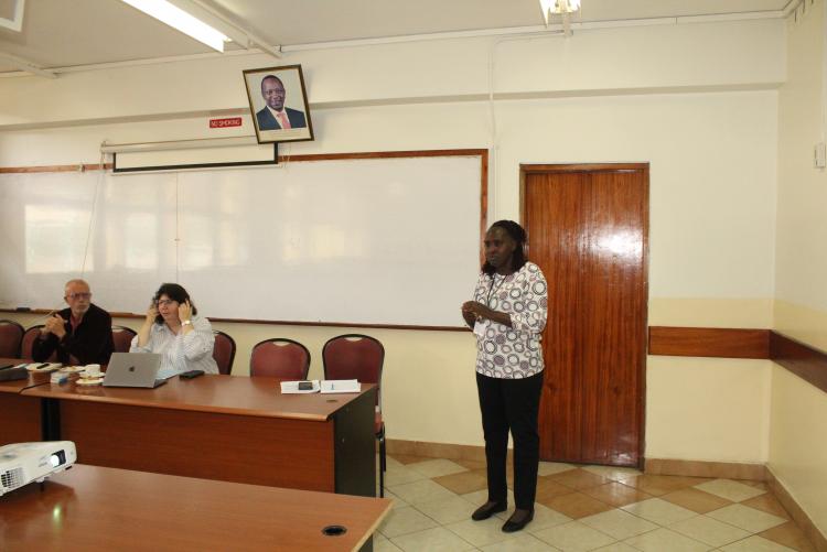 Dr. Bridget Mutuma Chairing Day 5 session