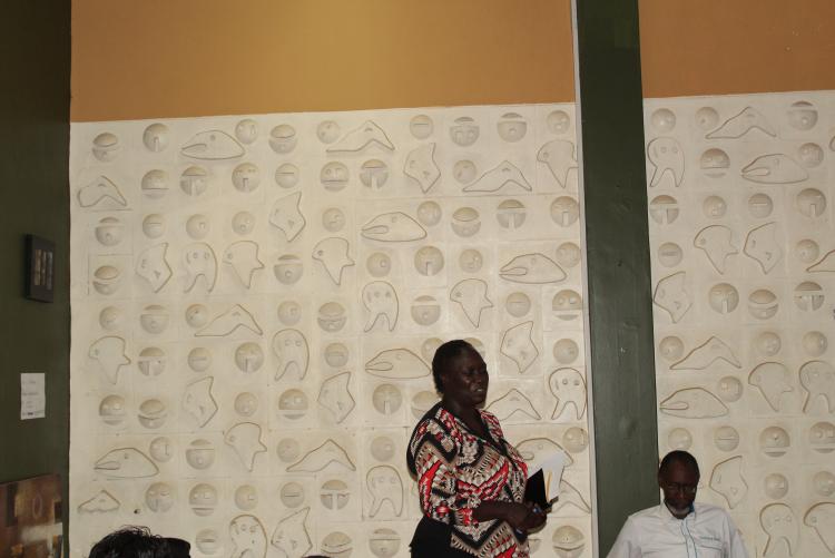 Registrar, Faculty of Science & Technology giving her remarks