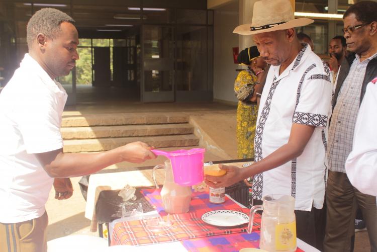 Prof. David Kariuki during the cultural day