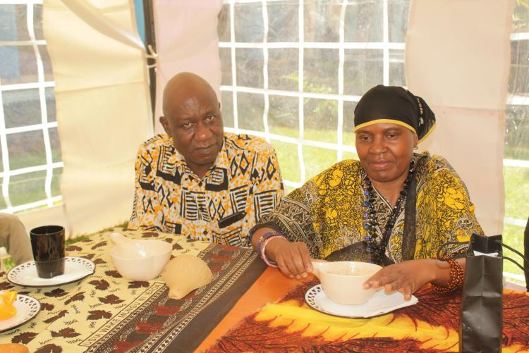 Dr. Faridah & Mr. Wafula during the inaugural cultural day