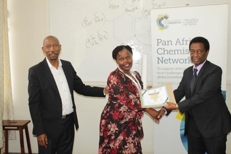 Trainee from Uganda awarded certificate