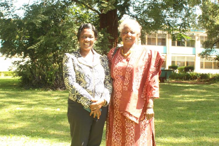 Prof. L. Njenga with Dr. R. Odhiambo.